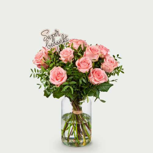 Bouquet de remerciement Rose rose petit
