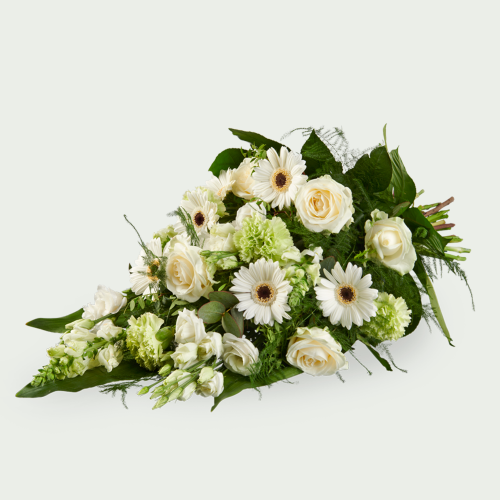 Bouquet funéraire Intense blanc