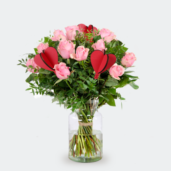 Boeket Romy roze love