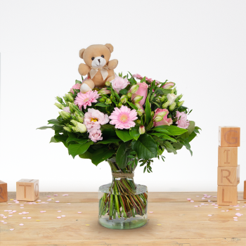 Bouquet Nola avec un ourson