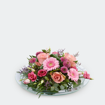 Arrangement de fleurs roses