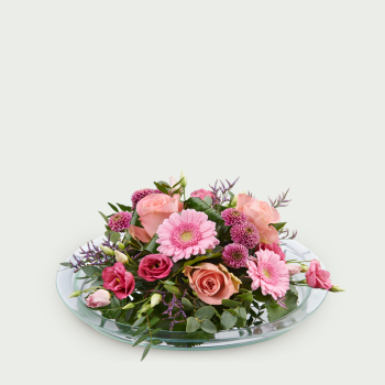 Arrangement de fleurs roses