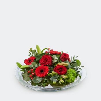 Arrangement des fleurs rouge