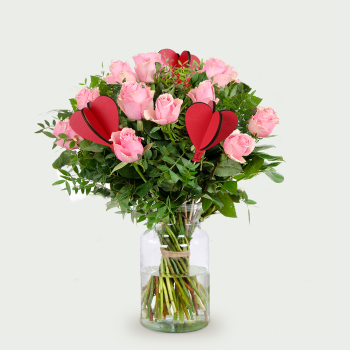 Boeket Romy Love roze