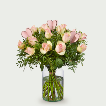 Bouquet d'amour Roos rose