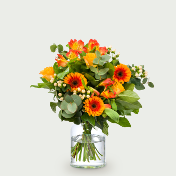 Bouquet fleurs oranges