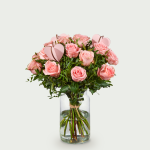 Bouquet Roos rose love moyen