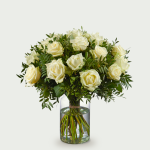 Bouquet Roos blanc grand
