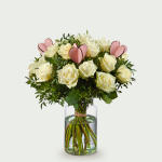 Bouquet Roos blanc love moyen