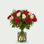 Bouquet Roos rouge-rose moyen