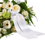 Bouquet funéraire Intense blanc