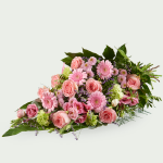 Bouquet funéraire Intense rose - grand