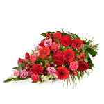 Bouquet funéraire Intense rouge - grand