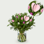 Valentijnsboeket Talitha pastel middel